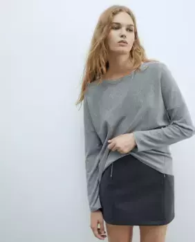 Свитер со стразами Sfera, серый
