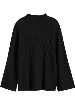 Свитер со структурой Bodyflirt, черный