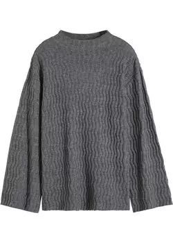 Свитер со структурой Bodyflirt, серый