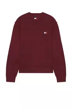 Свитер со значком Tommy Jeans, красный
