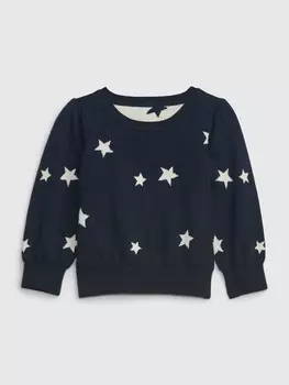 Свитер со звездами Gap, синий