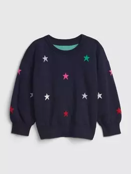 Свитер со звездами Gap, синий