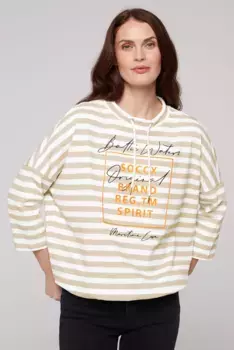 Свитер SOCCX с эластичной кромкой, белый