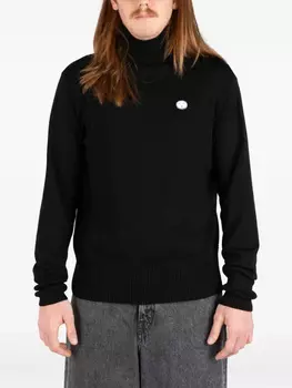 Свитер Socit Anonyme с высоким воротником и вышивкой, черный