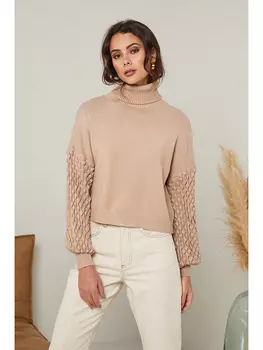 Свитер Soft Cashmere Rollkragen, бежевый