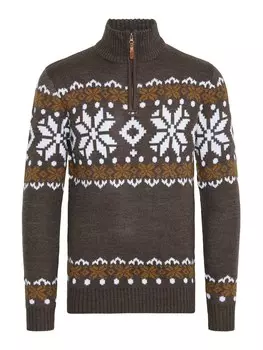 Свитер !Solid Norwin, цвет Brown/Light brown