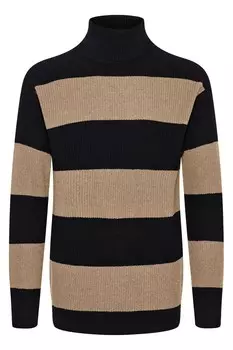 Свитер !Solid Serge, бежевый/черный