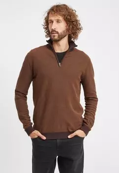 Свитер Solid, темно коричневый