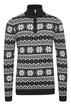 Свитер !Solid Winoldo, черный/белый