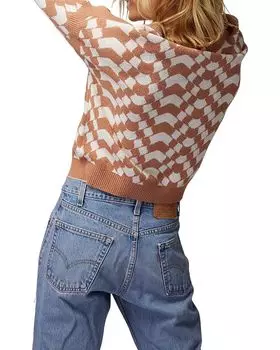 Свитер Spiritual Gangster Crimp Yarn Gemma Sweater, цвет Canyon Geo