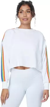 Свитер Spiritual Gangster Rainbow Cropped Pullover, белый
