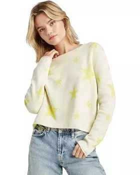 Свитер Splendid STEVIE STAR SWEATER, цвет Moonstone/Chartruese
