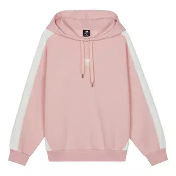 Свитер splicing hoodie pullover pink red New Balance, розовый