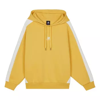 Свитер splicing hoodie pullover yellow New Balance, желтый