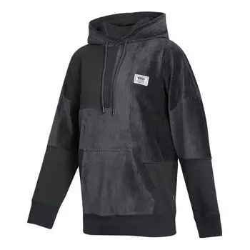 Свитер splicing long sleeves hoodie black gray Vans, бежевый