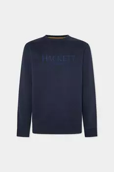 Свитер спортивный Hackett Heritageс логотипом, темно-синий