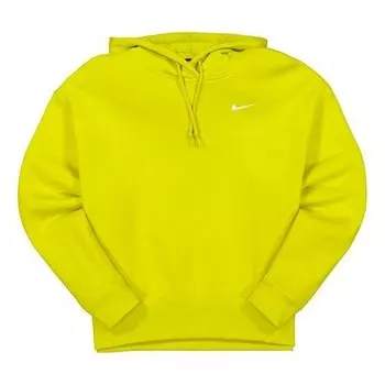 Свитер sportswear casual sports hooded long sleeves hoodie yellow green lime Nike, зеленый