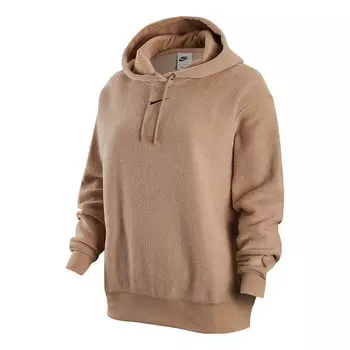 Свитер sportswear logo hoodie 'tan' Nike, бежевый