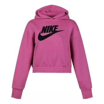 Свитер sportswear logo printing hoodie purple Nike, фиолетовый