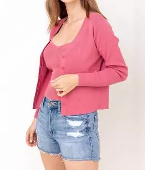 Свитер Spring Roll в цвете Deep Lipstick BB Dakota