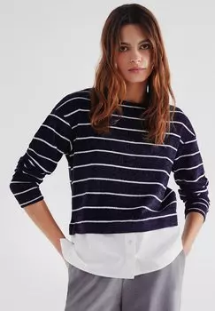 Свитер Springfield, темно-синий