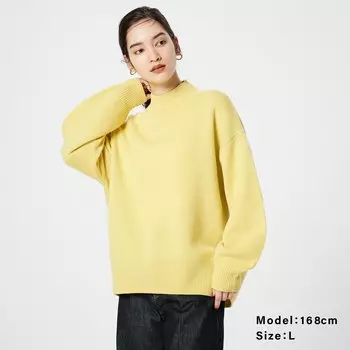 Свитер средней толщины из очень тонкой шерсти мериноса PLST, желтый