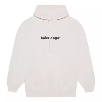 Свитер ss21 hoodie gray Balenciaga, серый