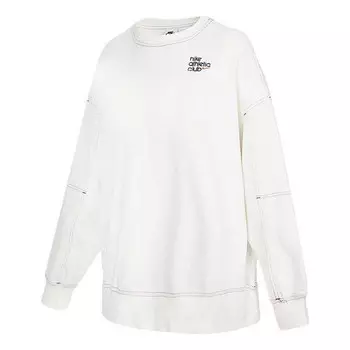 Свитер ss22 sportswear athletic club printing fleece round-neck swea white Nike, белый
