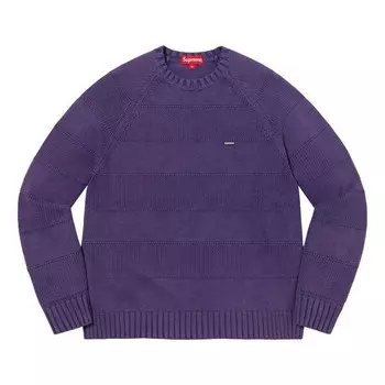 Свитер ss23 week 4 small box stripe sweater 'purple' Supreme, фиолетовый