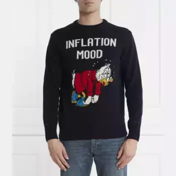 Свитер стандартного кроя Heron с дополнительными благами и кашмиром St.Barth, синий