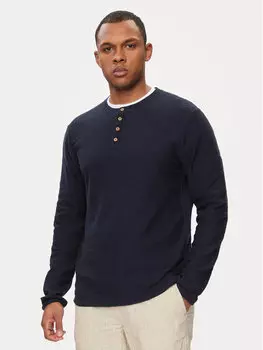 Свитер стандартного кроя Indicode, синий