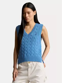Свитер стандартного кроя Polo Ralph Lauren, синий