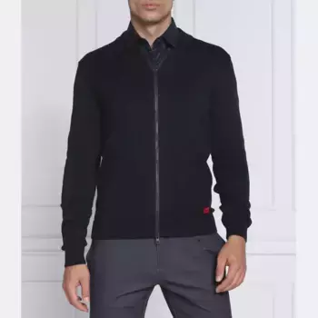 Свитер стандартного кроя San jaque-c Hugo, синий