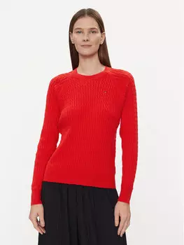 Свитер стандартного кроя Tommy Hilfiger, красный