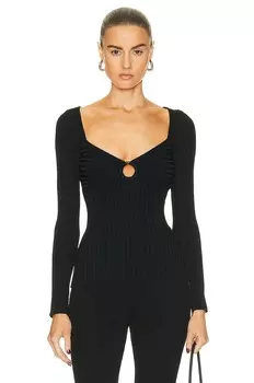 Свитер Stella Mccartney Technical Knit Tight Rib, черный