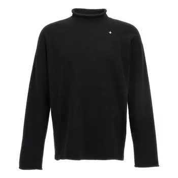 Свитер stellina wool knit 'black' Stone Island, черный