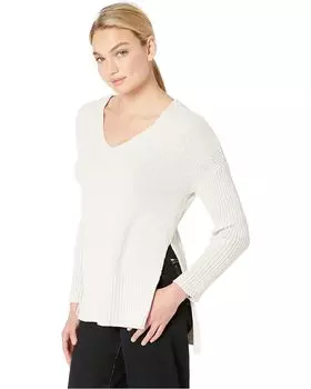 Свитер Steve Madden Getting Warmer V-Neck Wide Ribbed Sweater, цвет Light Sand