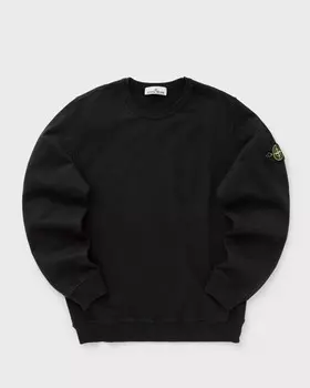 Свитер Stone Island Brushed Organic Cotton Fleece Crewneck, черный