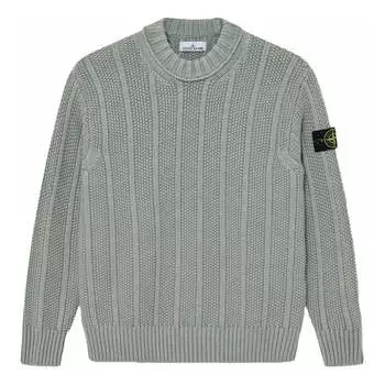 Свитер STONE ISLAND Pure Wool Sweater 'Sage', зеленый
