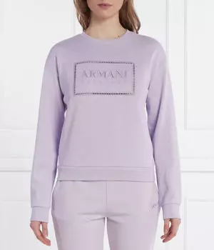 Свитер Straight fit Armani Exchange, лавандовый