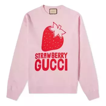 Свитер 'strawberry ' sweatshirt 'sugar pink' Gucci, розовый