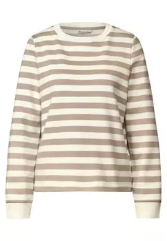 Свитер STREET ONE, цвет Cream/Dark beige