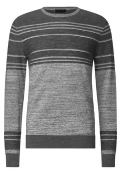 Свитер Street One MEN, цвет Dark grey/mottled grey