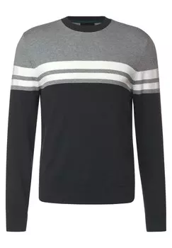 Свитер Street One Men, серый/антрацит