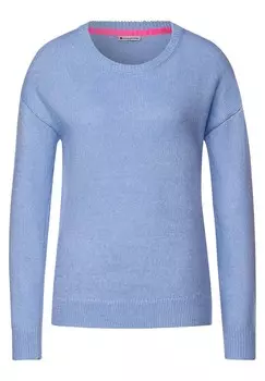 Свитер Street One, пятнистый синий