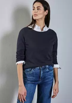 Свитер Street One, темно-синий