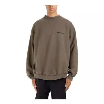 Свитер strike 1917 crewneck sweater oversized 'khaki' Balenciaga, хаки