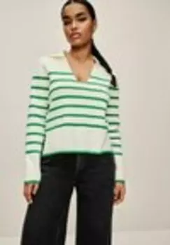 Свитер STRIPE LONG SLEEVE REGULAR FIT Next, белый