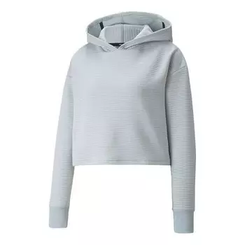 Свитер studio yoga running training sports hoodie gray Puma, серый
