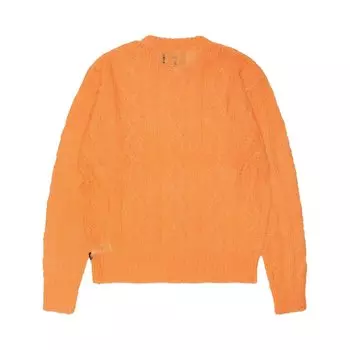 Свитер Stussy Cable Loose Knit Sweater, оранжевый